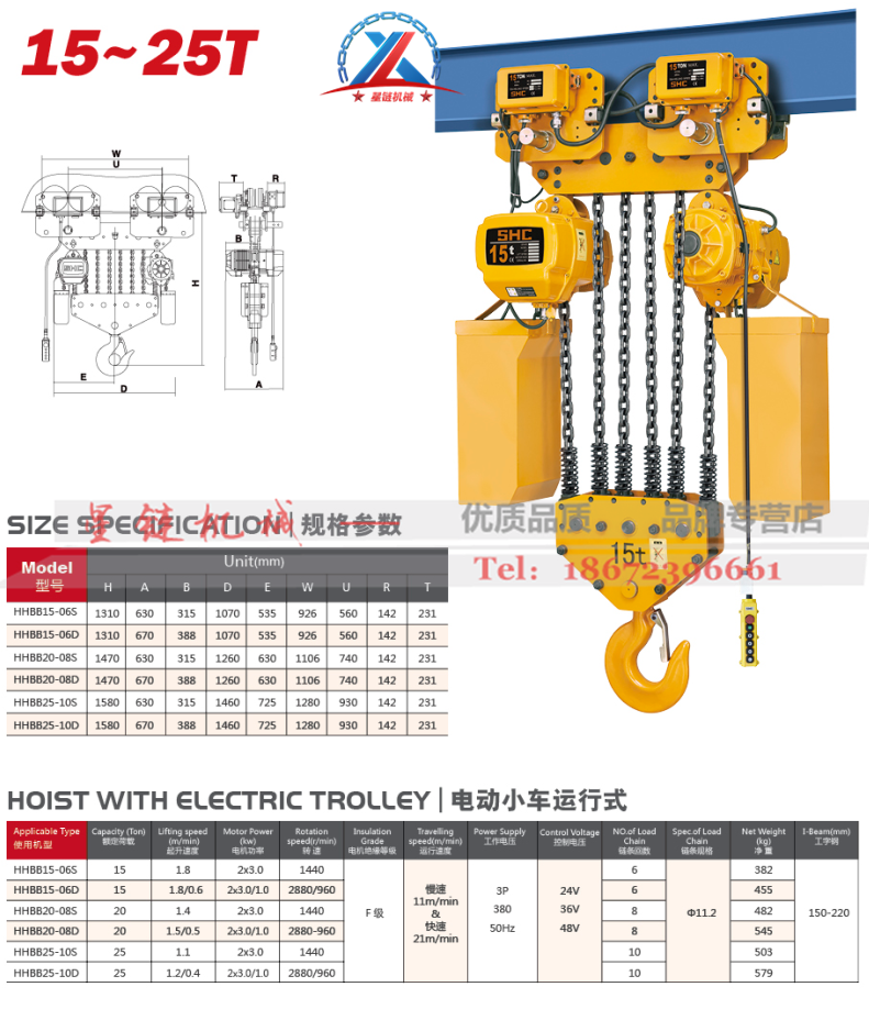 环链电动葫芦15T-25T